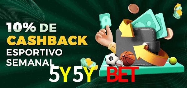 10% de bônus de cashback na 5Y5Y Bet